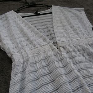 Sheer White Beach Cover Up